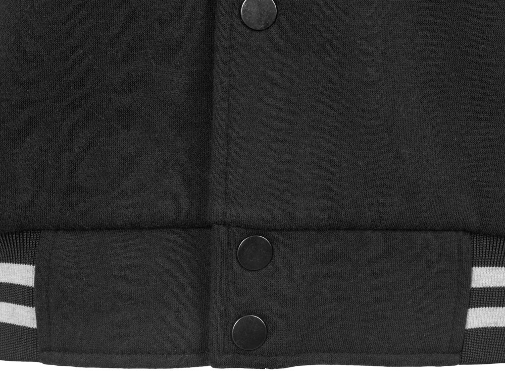 Бомбер Oxford, черный/серый меланж, унисекс-11