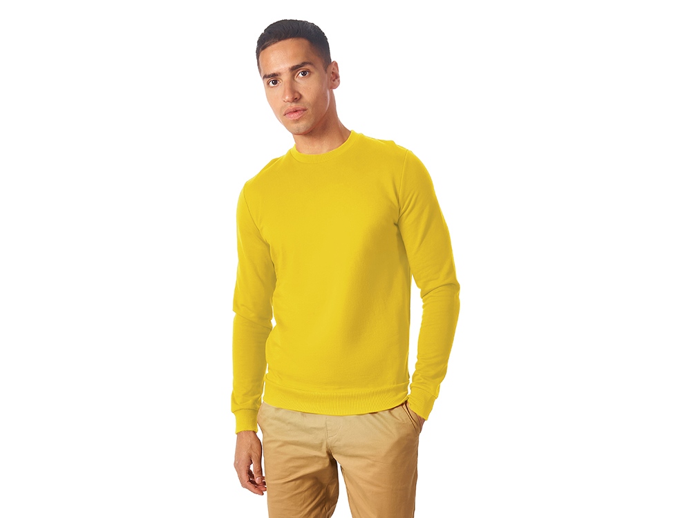 Свитшот Motion унисекс с начесом, жёлтый-1