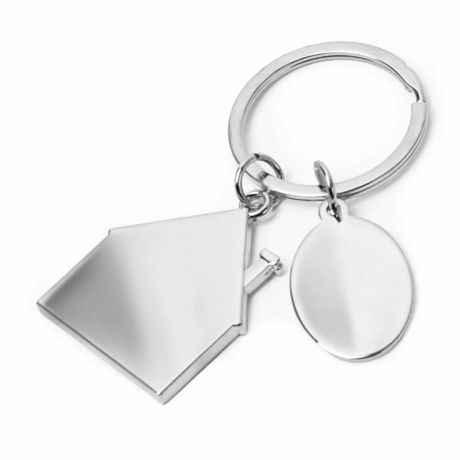 Брелок SILV HOME; 3,97 x 3,3 x 0,3 см; металл, серебристый-1