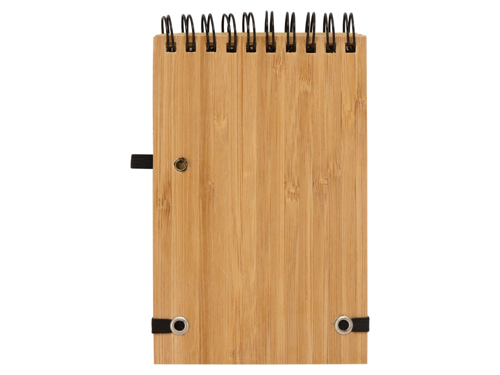 Блокнот B7 Kawasaki с обложкой из бамбука, натуральный-3