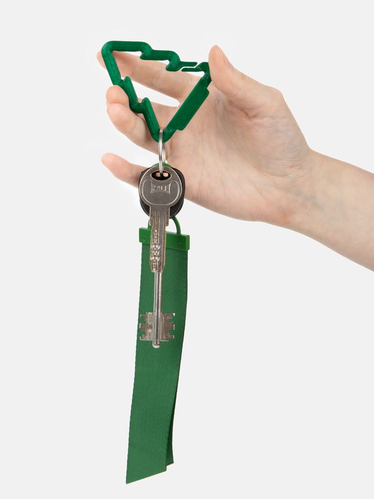 Брелок Impreso, 3D-печать на заказ, елочка-2