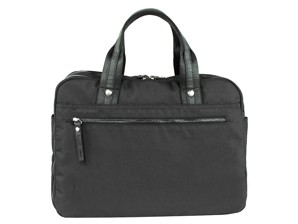 Сумка-портфель BUGATTI Contratempo 13'', чёрная, нейлон, 38х10х28 см, 9 л-1