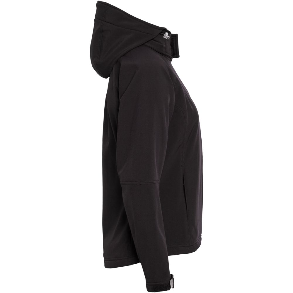 Куртка женская Hooded Softshell черная-2