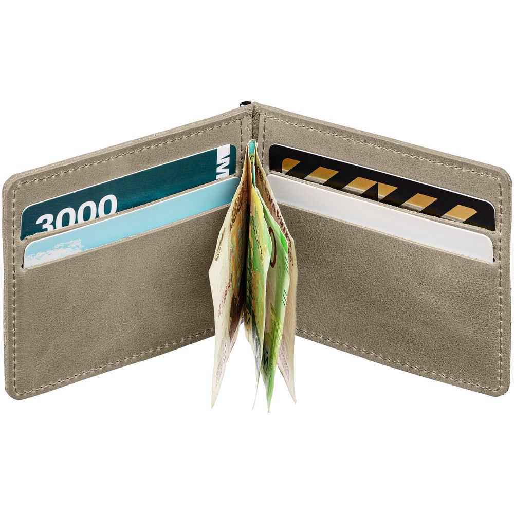 Зажим для купюр Apache, серый-4