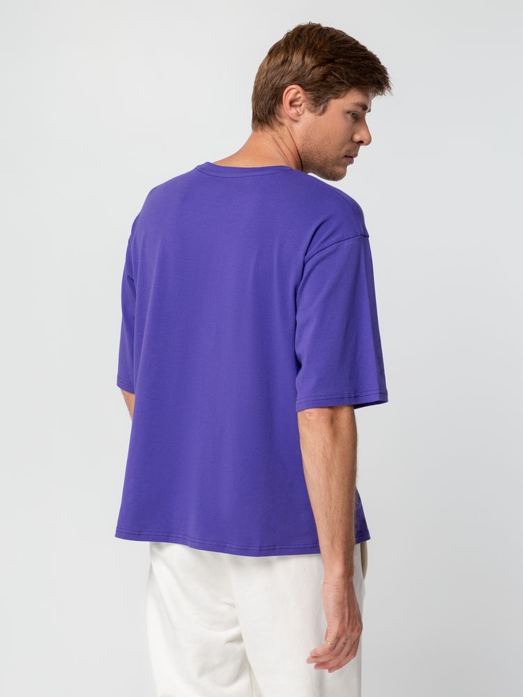 Футболка унисекс оверсайз Street Vibes, фиолетовая-4