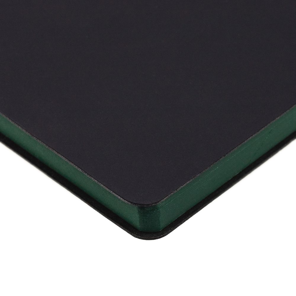 Ежедневник Bookmark, недатированный, черный с зеленым-2