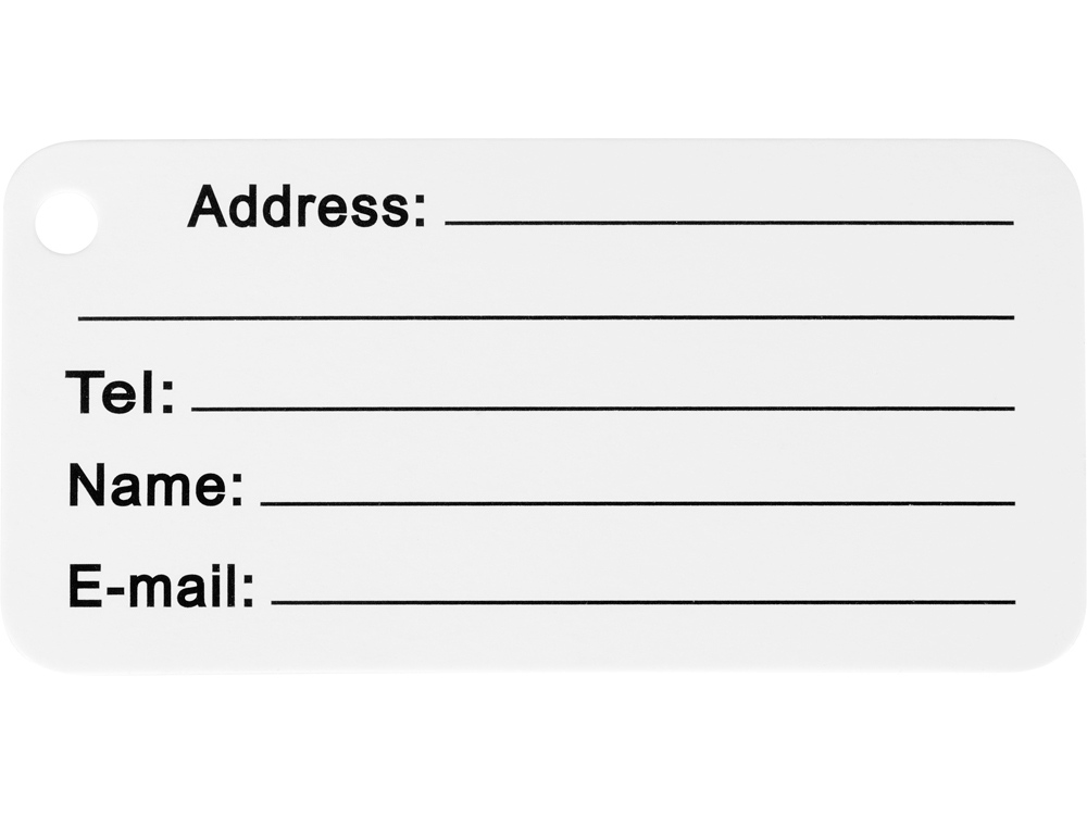 Бирка для багажа Travel, серебристый-4