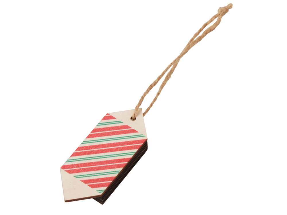 Ёлочная подвеска конфета из фанеры-0