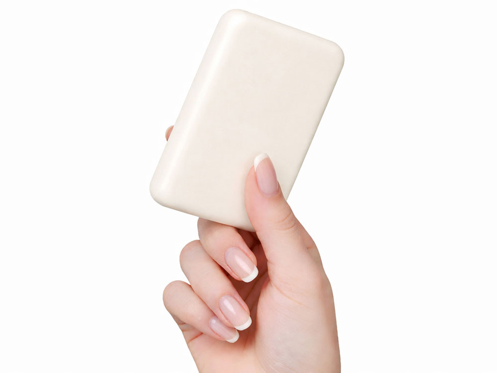 Магнитный внешний беспроводной аккумулятор Polarix, QC/PD, 10000 мАч, слоновая кость-10