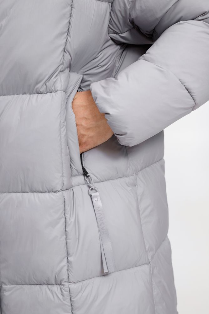 Пуховик унисекс Kapsula, серый-7