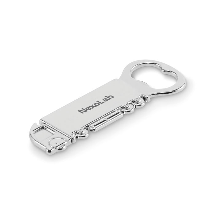 Открывалка для бутылок, тускло-серебряный-3