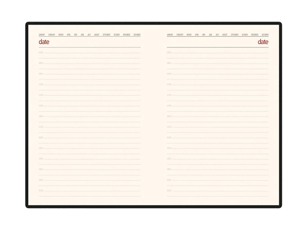 Ежедневник недатированный А5 Senate с магнитным клапаном, темно-зеленый-1