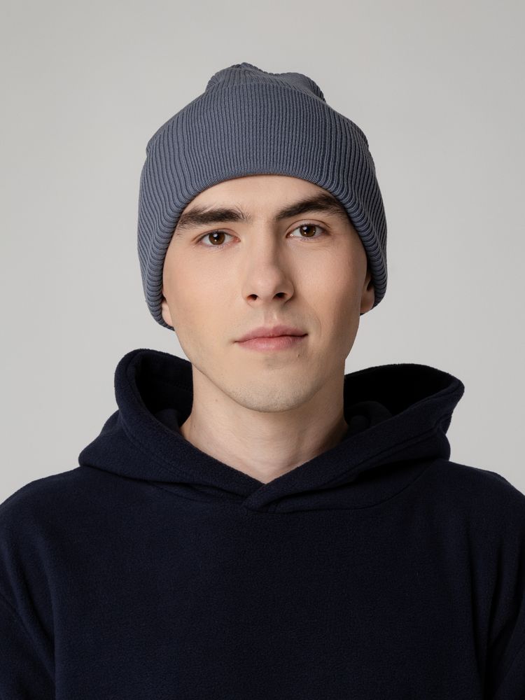 Шапка Real Rib, серая-4