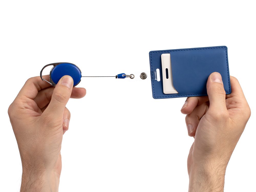 Ретрактор Access New с карабином, синий-2