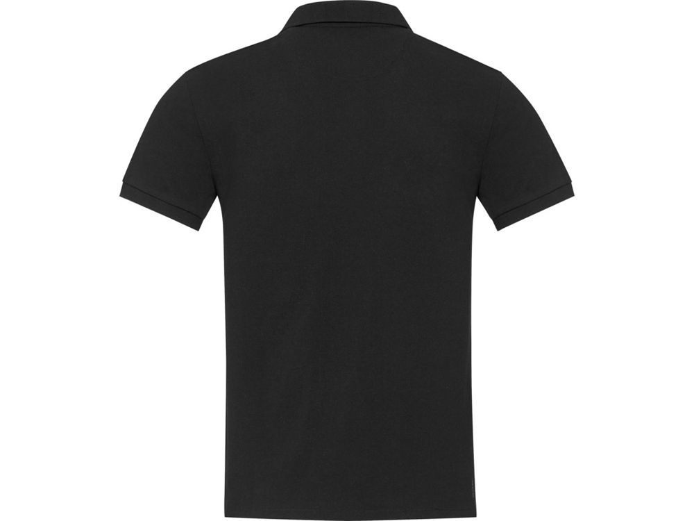 Emerald поло унисекс с коротким рукавом из переработанных материалов Aware™. - Черный-2