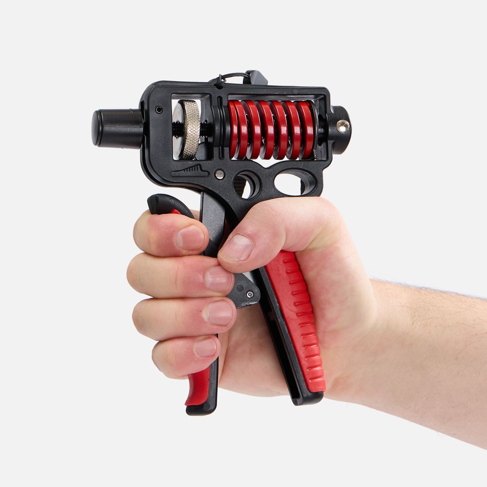 Эспандер кистевой пружинный Motive Power, черный с красным-3