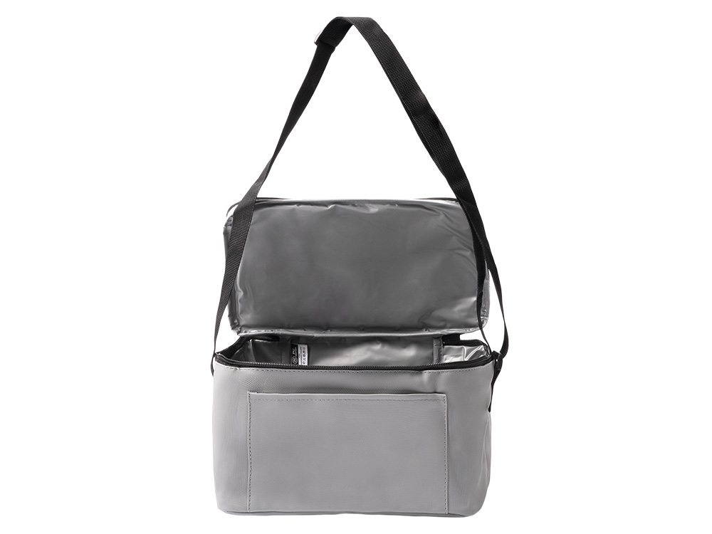 Сумка-холодильник из искусственной кожи с регулируемыми ручками Дэнвер (DENVER), серый-1