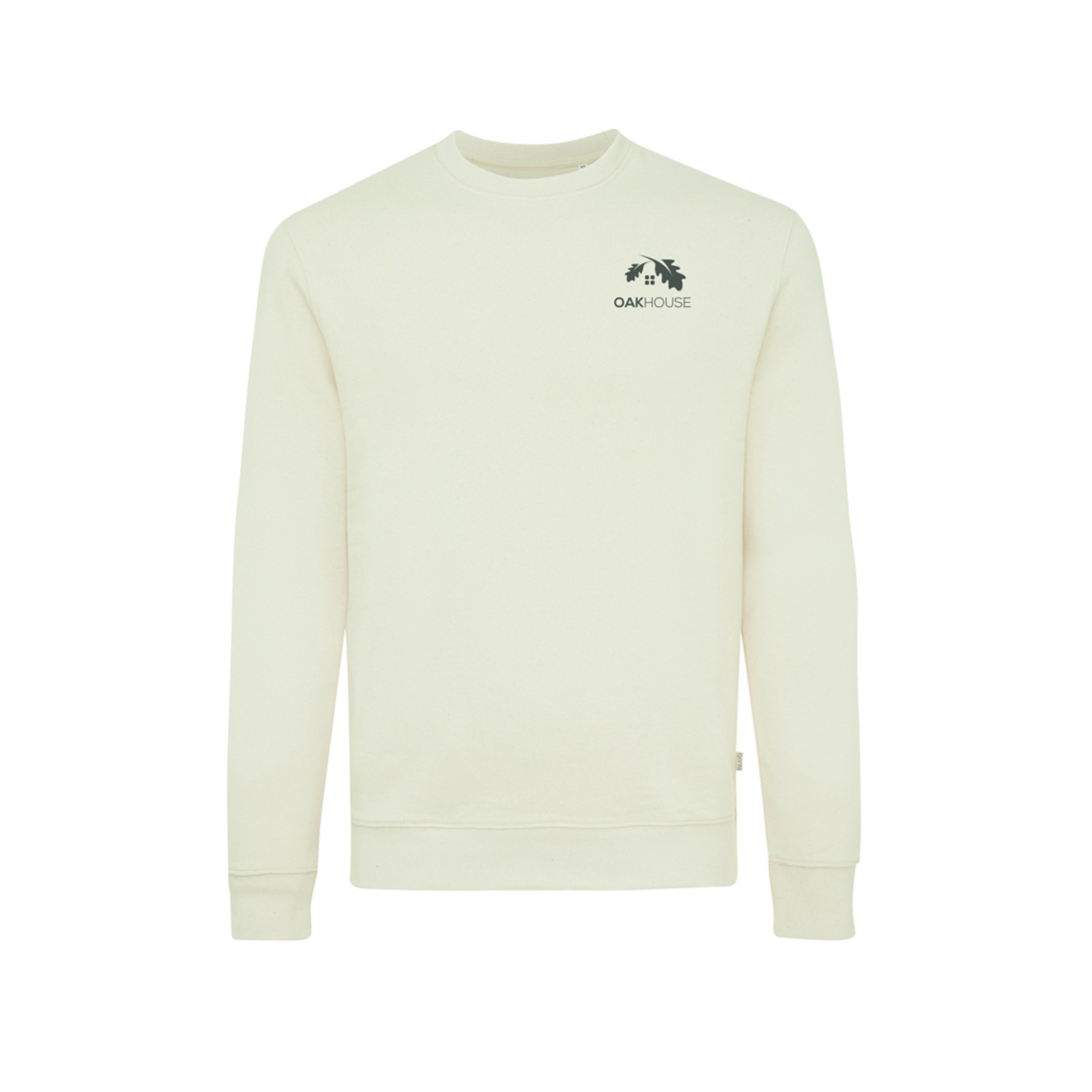 Свитшот Iqoniq Denali из переработанного неокрашенного хлопка, унисекс, 340 г/м²-2