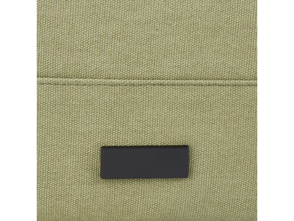 Рюкзак для 15-дюймового ноутбука Joey объемом 15 л из брезента, переработанного по стандарту GRS, со сворачивающимся верхом, оливковый-5