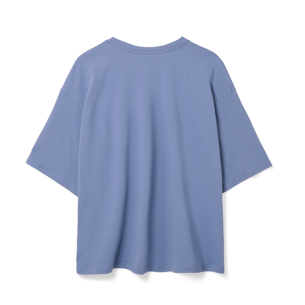 Футболка унисекс оверсайз Street Vibes, синяя (лавандовая)-3