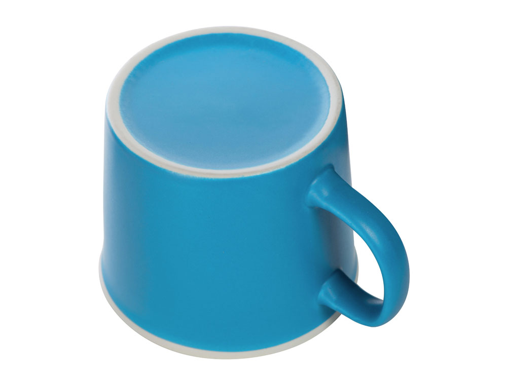 Матовая кружка Nancy 360 мл цветная снаружи, белая внутри, голубой-2