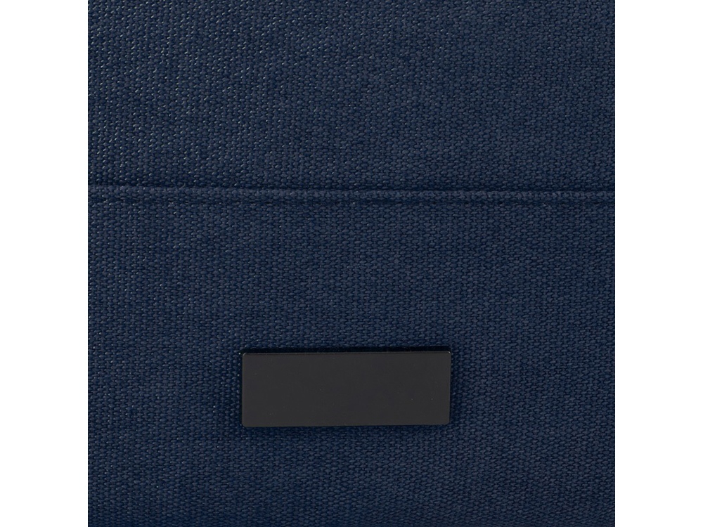 Рюкзак для 15-дюймового ноутбука Joey объемом 15 л из брезента, переработанного по стандарту GRS, со сворачивающимся верхом, темно-синий-5