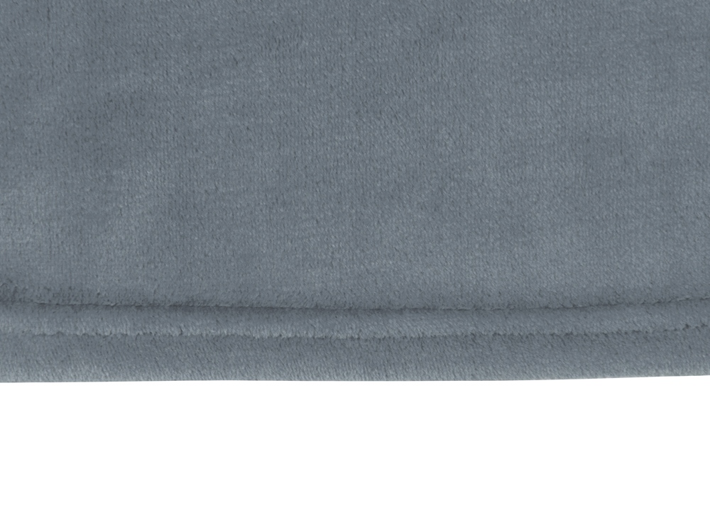 Плед флисовый Natty из переработанного пластика, серый-3