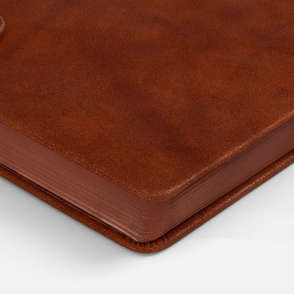 Ежедневник Leadmark, недатированный, коричневый-2