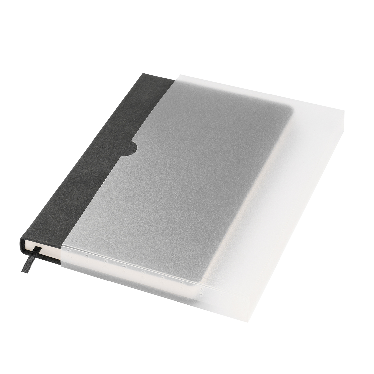 Ежедневник Stella недатированный с магнитом на обложке, черный-7