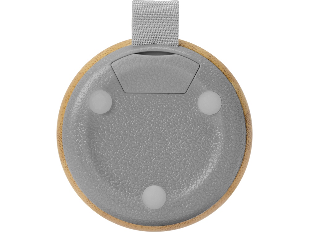 Портативная колонка из бамбука Bongo, натуральный-7