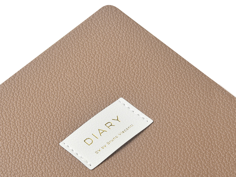 Ежедневник недатированный А5 Total beige с нашивкой, бежевый-2