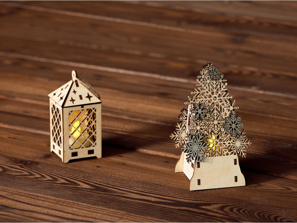 Декоративная фигура Ель с электрической свечой-4