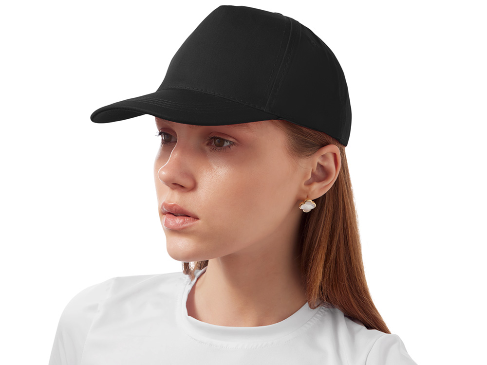 Бейсболка Мемфис 230 5-панельная, цвет черный-2