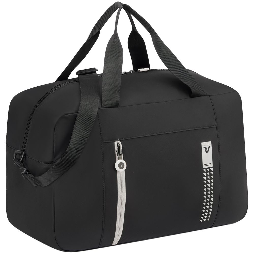 Сумка дорожная Compact Neon, черная с белым-0