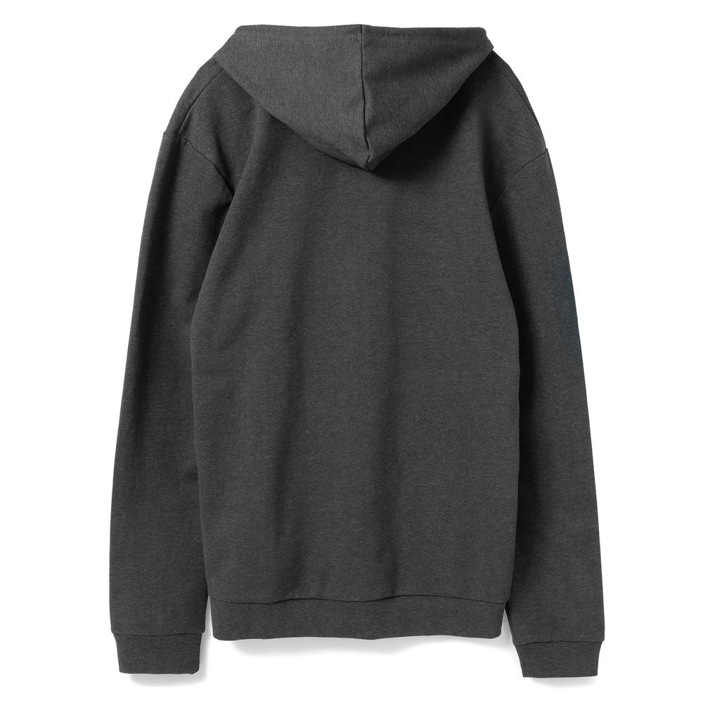 Толстовка с капюшоном унисекс Hoodie, серый меланж (антрацит)-2
