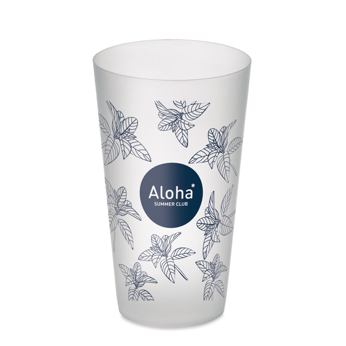 Reusable event cup 500ml, прозрачно-белый-5