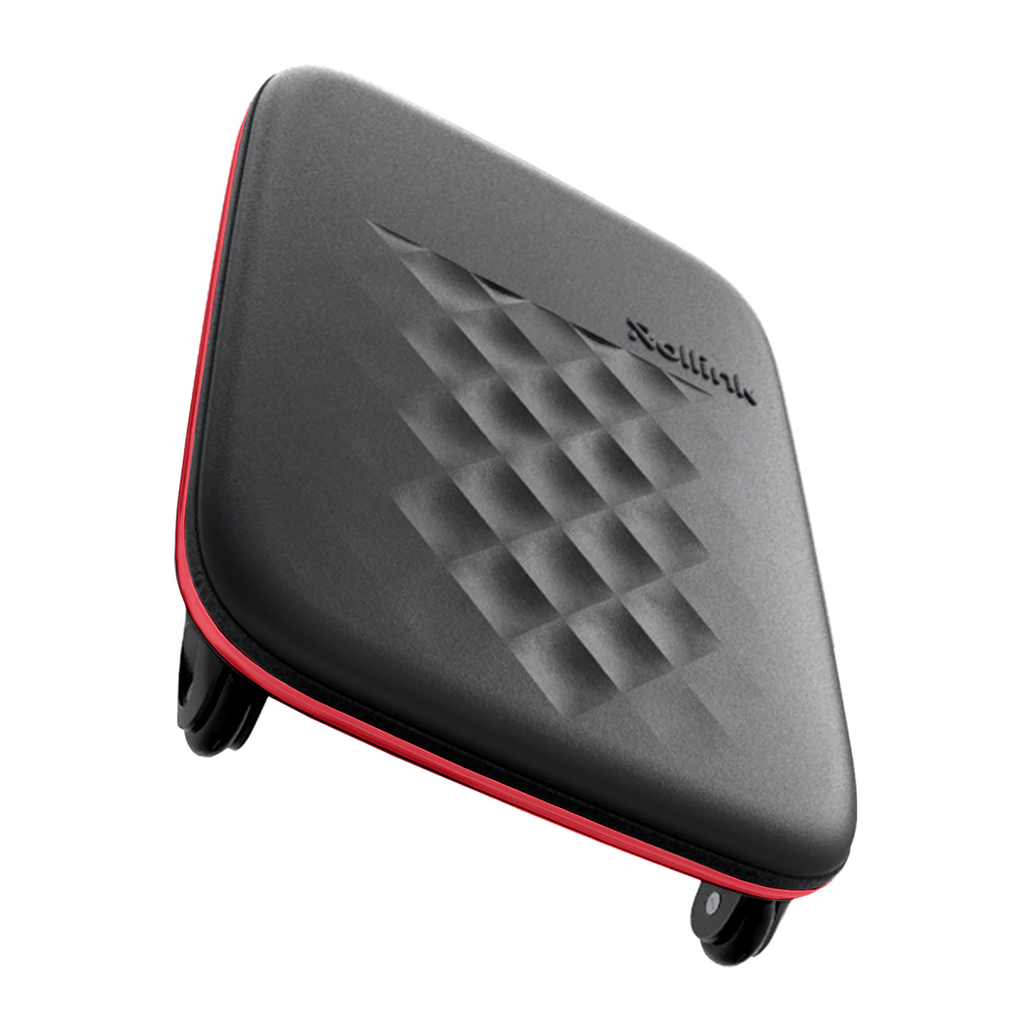 Чемодан складной Rollink Earth 55x40x20 см, 2 колеса, черный/красный-10