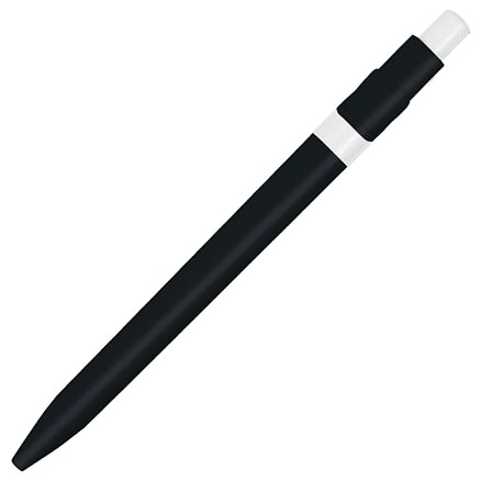 Ручка шариковая пластиковая Ravena Color, Черный/Белый-1