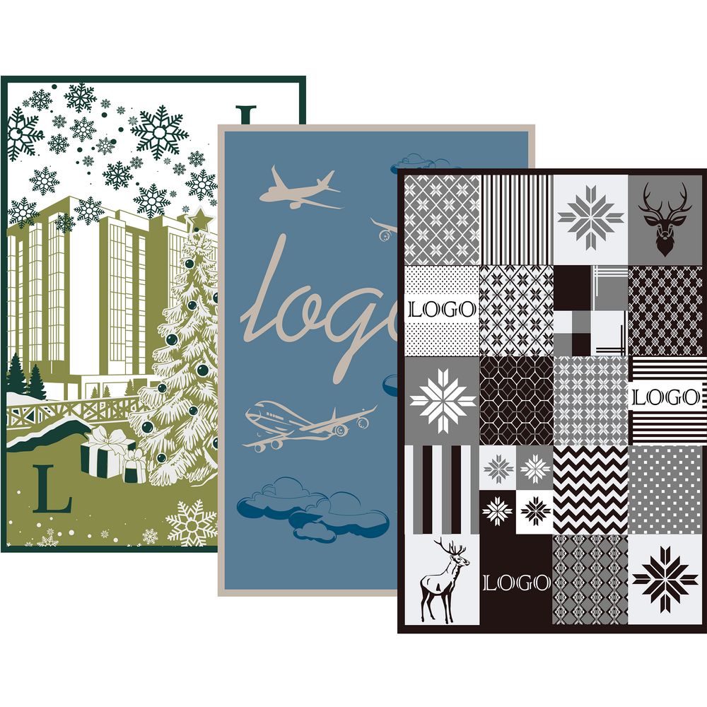 Плед на заказ Tricksy Net, 3 цвета, М, полушерсть-0