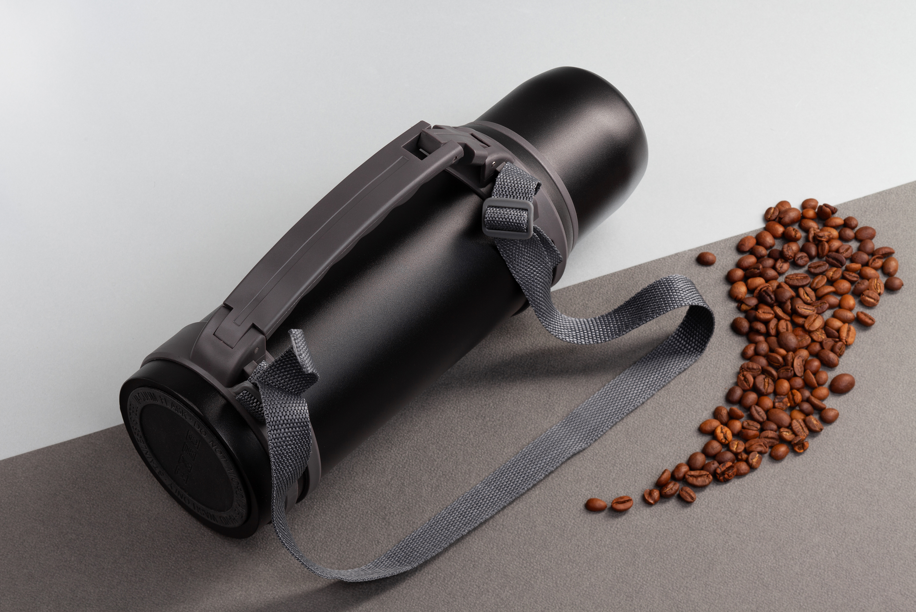 Термос "Сахалин" 1200 мл, покрытие пудра-9