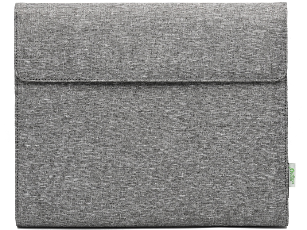Портфолио А4 из RPET с отделением для ноутбука NotyFolio Eco, 20 л FSC бумаги, серый-2