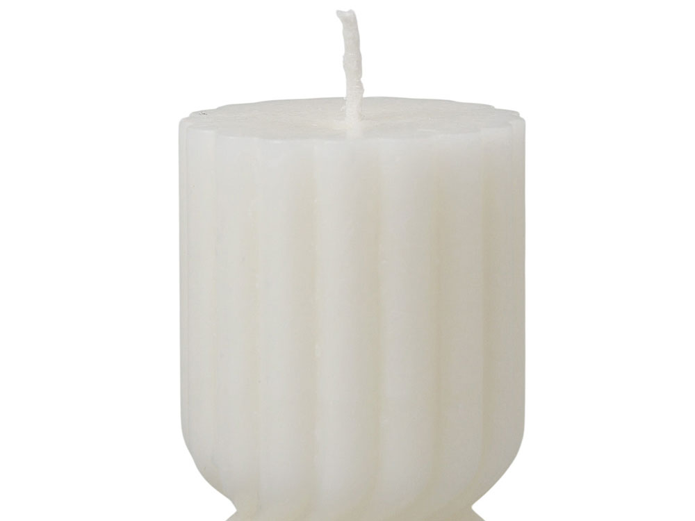 Набор свечей с гранями Vela, темно-серый, белый-8