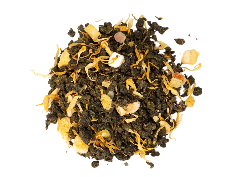 Чай манговый улун, серия Bouquet, стеклянная банка-6