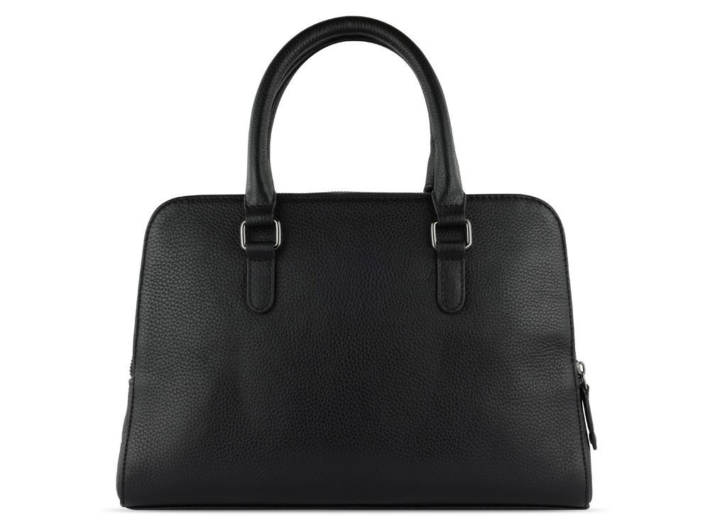 Сумка женская BUGATTI ЭЛЬЗА | ELSA, чёрная, воловья кожа/полиэстер, 32х13х22 см-6