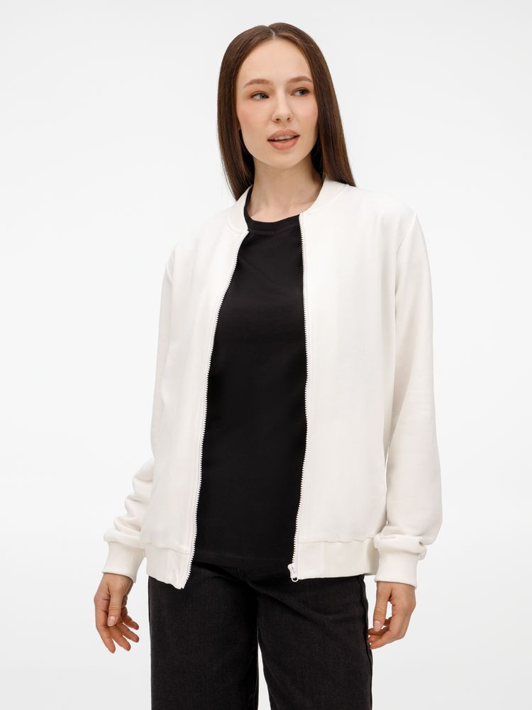 Бомбер унисекс Townie, молочно-белый-0