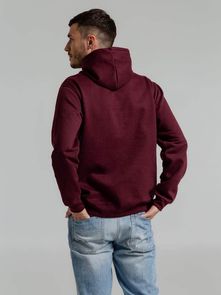 Толстовка с капюшоном Snake II бордовая-7