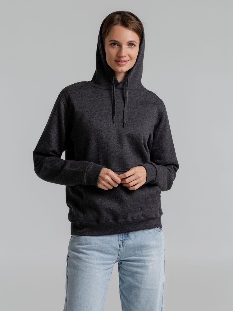 Толстовка с капюшоном Snake II черный меланж-4