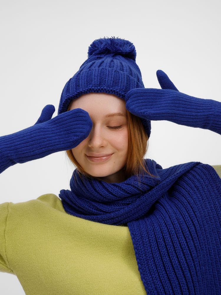 Варежки HappyGo, синие-1