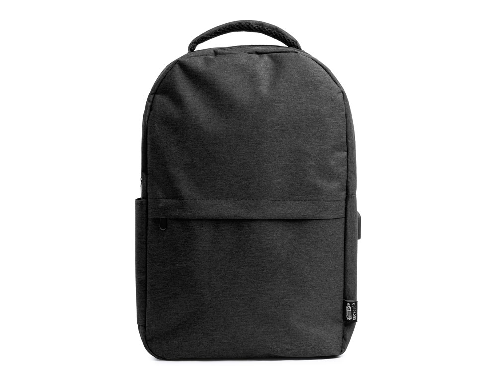 Рюкзак GREGOR из переработанного полиэстера RPET 600D, черный-0