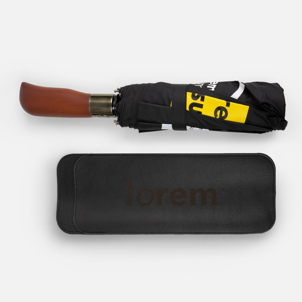 Зонт складной Cloudburst в подарочной упаковке, темно-синий-5